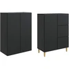 Spintelė 2 pcs 66 x 34,5 x 90 cm Apdirbta mediena