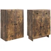 Spintelė 2 pcs 66 x 34,5 x 90 cm Apdirbta mediena