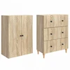 Spintelė 2 pcs 66 x 34,5 x 90 cm Apdirbta mediena