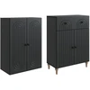 Spintelė 2 pcs 66 x 34,5 x 90 cm Apdirbta mediena
