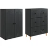 Spintelė 2 pcs 66 x 34,5 x 90 cm Apdirbta mediena