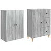 Spintelė 2 pcs 66 x 34,5 x 90 cm Apdirbta mediena