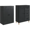 Spintelė 2 pcs 66 x 34,5 x 90 cm Apdirbta mediena