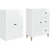 Spintelė 2 pcs 66 x 34,5 x 90 cm Apdirbta mediena