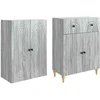 Spintelė 2 pcs 66 x 34,5 x 90 cm Apdirbta mediena