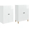 Spintelė 2 pcs 66 x 34,5 x 90 cm Apdirbta mediena