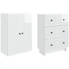 Spintelė 2 pcs 66 x 34,5 x 90 cm Apdirbta mediena