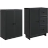 Spintelė 2 pcs 66 x 34,5 x 90 cm Apdirbta mediena
