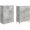 Spintelė 2 pcs 66 x 34,5 x 90 cm Apdirbta mediena
