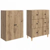 Spintelė 2 pcs 66 x 34,5 x 90 cm Apdirbta mediena