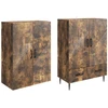 Spintelė 2 pcs 66 x 34,5 x 95 cm Apdirbta mediena