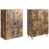 Spintelė 2 pcs 66 x 34,5 x 95 cm Apdirbta mediena