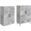 Spintelė 2 pcs 66 x 34,5 x 95 cm Apdirbta mediena
