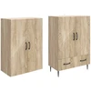 Spintelė 2 pcs 66 x 34,5 x 95 cm Apdirbta mediena