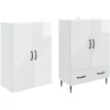 Spintelė 2 pcs 66 x 34,5 x 95 cm Apdirbta mediena