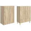 Spintelė 2 pcs 66 x 34,5 x 95 cm Apdirbta mediena