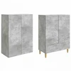 Spintelė 2 pcs 66 x 34,5 x 95 cm Apdirbta mediena