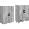 Spintelė 2 pcs 66 x 34,5 x 95 cm Apdirbta mediena