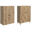Spintelė 2 pcs 66 x 34,5 x 95 cm Apdirbta mediena