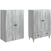 Spintelė 2 pcs 66 x 34,5 x 95 cm Apdirbta mediena