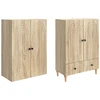 Spintelė 2 pcs 66 x 34,5 x 95 cm Apdirbta mediena