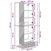 Spintelė 2 pcs 66 x 34,5 x 95 cm Apdirbta mediena