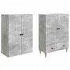 Spintelė 2 pcs Apdirbta mediena