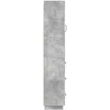 Spintelė 2 pcs Betono pilka 33 x 34,5 x 87 cm Apdirbta mediena