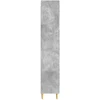 Spintelė 2 pcs Betono pilka 33 x 34,5 x 90 cm Apdirbta mediena
