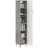 Spintelė 2 pcs Betono pilka 33 x 34,5 x 89,5 cm