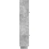 Spintelė 2 pcs Betono pilka 34,5 x 33 x 90 cm Apdirbta mediena