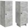 Spintelė 2 pcs Betono pilka 34,5 x 33 x 90 cm Apdirbta mediena