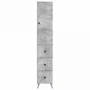 Spintelė 2 pcs Betono pilka 34,5 x 34,5 x 90 cm
