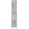Spintelė 2 pcs Betono pilka 34,5 x 34,5 x 90 cm
