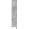 Spintelė 2 pcs Betono pilka 66 x 34,5 x 90 cm Apdirbta mediena
