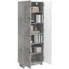 Spintelė 2 pcs Betono pilka 66 x 34,5 x 90 cm Apdirbta mediena