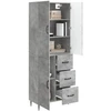 Spintelė 2 pcs Betono pilka 66 x 34,5 x 89,5 cm