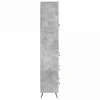 Spintelė 2 pcs Betono pilka 66 x 34,5 x 90 cm Apdirbta mediena
