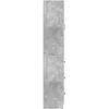 Spintelė 2 pcs Betono pilka 66 x 34,5 x 87 cm Apdirbta mediena