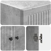 Spintelė 2 pcs Betono pilka 66 x 34,5 x 90 cm Apdirbta mediena