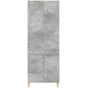 Spintelė 2 pcs Betono pilka 66 x 34,5 x 90 cm Apdirbta mediena