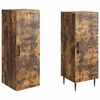 Spintelė 2 pcs Dūminio ąžuolo 33 x 34,5 x 89,5 cm