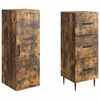 Spintelė 2 pcs Dūminio ąžuolo 33 x 34,5 x 90 cm