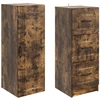 Spintelė 2 pcs Dūminio ąžuolo 33 x 34,5 x 87 cm