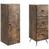 Spintelė 2 pcs Dūminio ąžuolo 34,5 x 34,5 x 90 cm