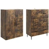 Spintelė 2 pcs Dūminio ąžuolo 66 x 34,5 x 90 cm