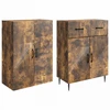 Spintelė 2 pcs Dūminio ąžuolo 66 x 34,5 x 89,5 cm