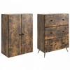 Spintelė 2 pcs Dūminio ąžuolo 66 x 34,5 x 90 cm