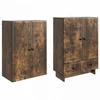 Spintelė 2 pcs Dūminio ąžuolo 66 x 34,5 x 95 cm