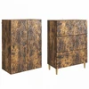Spintelė 2 pcs Dūminio ąžuolo 66 x 34,5 x 90 cm